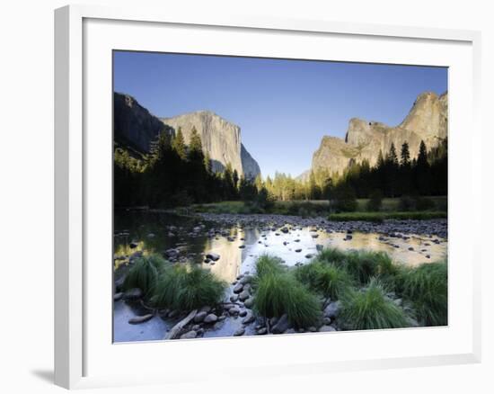 California, Yosemite National Park, Merced River, El Capitan and Valley View, USA-Michele Falzone-Framed Photographic Print