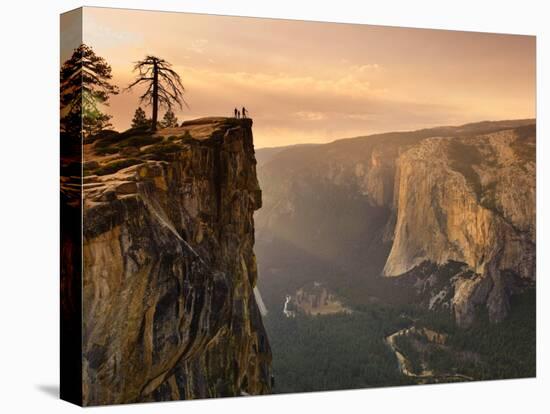 California, Yosemite National Park, Taft Point, El Capitan and Yosemite Valley, USA-Michele Falzone-Stretched Canvas