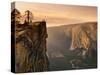 California, Yosemite National Park, Taft Point, El Capitan and Yosemite Valley, USA-Michele Falzone-Stretched Canvas