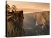 California, Yosemite National Park, Taft Point, El Capitan and Yosemite Valley, USA-Michele Falzone-Stretched Canvas