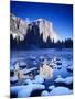 California, Yosemite National Park, Yosemite Valley, Snowy Landscape Of El Capitan-Design Pics-Mounted Photographic Print