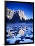 California, Yosemite National Park, Yosemite Valley, Snowy Landscape Of El Capitan-Design Pics-Framed Photographic Print