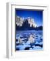 California, Yosemite National Park, Yosemite Valley, Snowy Landscape Of El Capitan-Design Pics-Framed Photographic Print