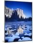 California, Yosemite National Park, Yosemite Valley, Snowy Landscape Of El Capitan-Design Pics-Mounted Photographic Print