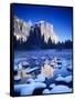 California, Yosemite National Park, Yosemite Valley, Snowy Landscape Of El Capitan-Design Pics-Framed Stretched Canvas