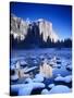 California, Yosemite National Park, Yosemite Valley, Snowy Landscape Of El Capitan-Design Pics-Stretched Canvas