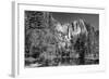 California, Yosemite NP. Yosemite Falls Reflects in the Merced River-Dennis Flaherty-Framed Photographic Print