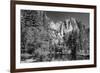 California, Yosemite NP. Yosemite Falls Reflects in the Merced River-Dennis Flaherty-Framed Photographic Print