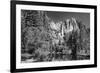 California, Yosemite NP. Yosemite Falls Reflects in the Merced River-Dennis Flaherty-Framed Photographic Print