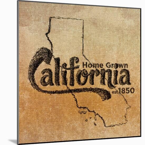California-SD Graphics Studio-Mounted Art Print