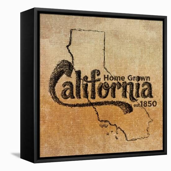 California-SD Graphics Studio-Framed Stretched Canvas