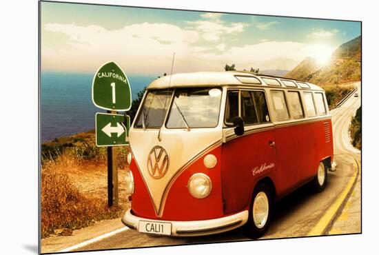 Californian Camper-null-Mounted Poster