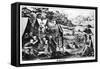 Californian Gold Miners, 19th Century-Britton & Rey-Framed Stretched Canvas