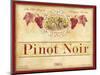 Californian Pinot Noir-Devon Ross-Mounted Art Print