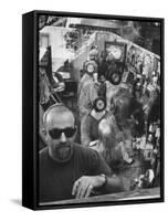 Californian Sculptor Edward Kienholz and His "Beanery"-Ralph Crane-Framed Stretched Canvas