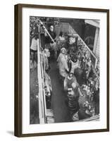 Californian Sculptor Edward Kienholz Building His "Beanery"-Ralph Crane-Framed Premium Photographic Print