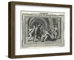 Caligula is Assassinated by the Praetorian Guard-Luyken-Framed Art Print