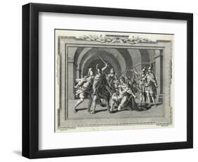 Caligula is Assassinated by the Praetorian Guard-Luyken-Framed Art Print