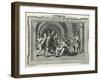 Caligula is Assassinated by the Praetorian Guard-Luyken-Framed Art Print