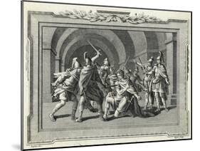 Caligula is Assassinated by the Praetorian Guard-Luyken-Mounted Art Print