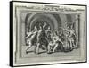 Caligula is Assassinated by the Praetorian Guard-Luyken-Framed Stretched Canvas