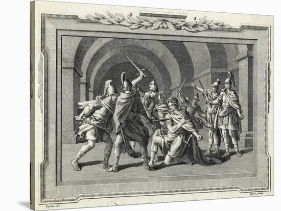 Caligula is Assassinated by the Praetorian Guard-Luyken-Stretched Canvas