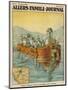 Caligula's Floating Palace on Lake Nemi, Near Rome-null-Mounted Art Print