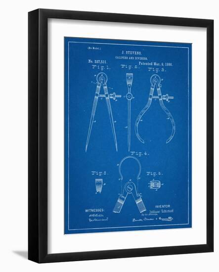 Caliper And Divider Tool Patent-null-Framed Art Print