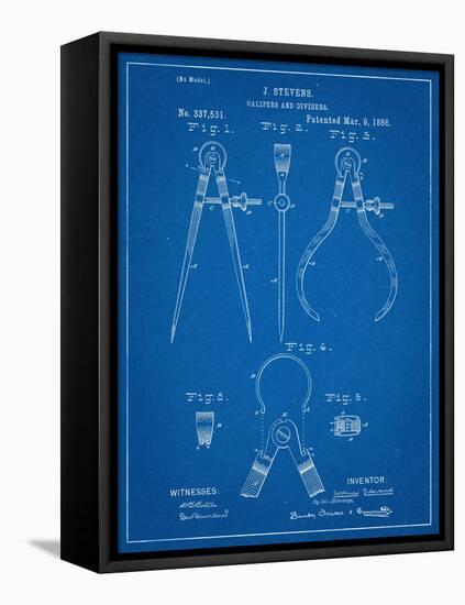 Caliper And Divider Tool Patent-null-Framed Stretched Canvas
