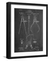 Caliper And Divider Tool Patent-null-Framed Art Print