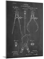 Caliper And Divider Tool Patent-null-Mounted Art Print