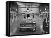Calisthenics in the Davenport High School Gym-Yale Joel-Framed Stretched Canvas