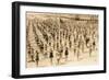 Calisthenics on the Beach-null-Framed Art Print