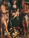 Madonna and Child with St John the Baptist and St Hieronymus-Calisto Piazza-Giclee Print