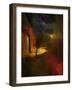 Calke Abbey with Meteorite Shower-Mark Gordon-Framed Giclee Print