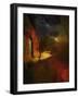 Calke Abbey with Meteorite Shower-Mark Gordon-Framed Giclee Print