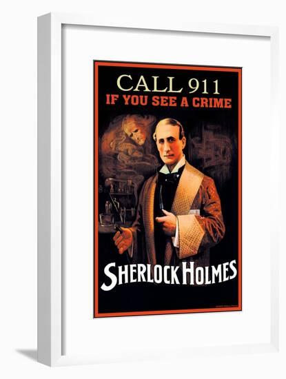 Call 911 If You See a Crime-null-Framed Art Print