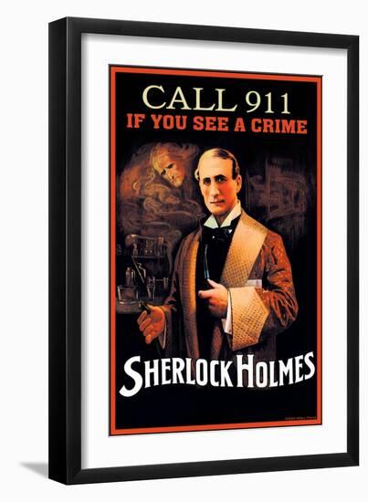 Call 911 If You See a Crime-null-Framed Art Print