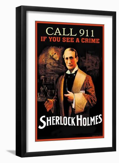 Call 911 If You See a Crime-null-Framed Art Print