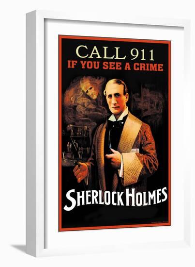 Call 911 If You See a Crime-null-Framed Art Print