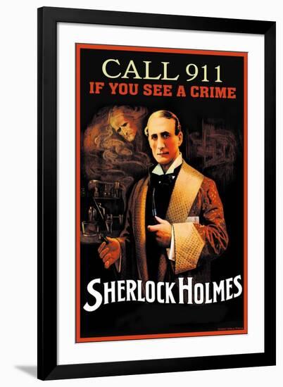 Call 911 If You See a Crime-null-Framed Art Print