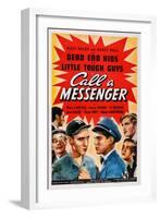 Call a Messenger, 1939-null-Framed Art Print