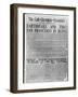 Call-Chronicle-Examiner Reporting San Francisco Earthquake-null-Framed Giclee Print