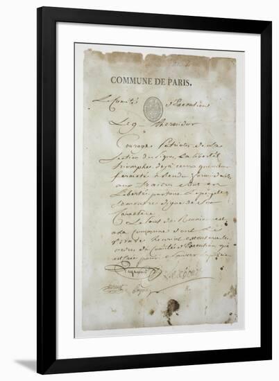 Call from Maximilien de Robespierre-null-Framed Premium Giclee Print