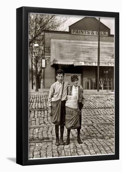 Call Me Rich Newsies 1910 Archival Photo Poster Print-null-Framed Poster