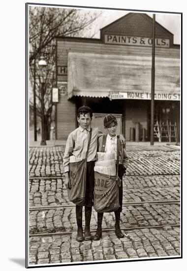 Call Me Rich Newsies 1910 Archival Photo Poster Print-null-Mounted Poster