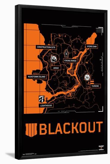 Call of Duty: Black Ops 4 - Blackout Map-Trends International-Framed Poster