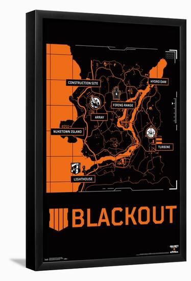 Call of Duty: Black Ops 4 - Blackout Map-Trends International-Framed Poster