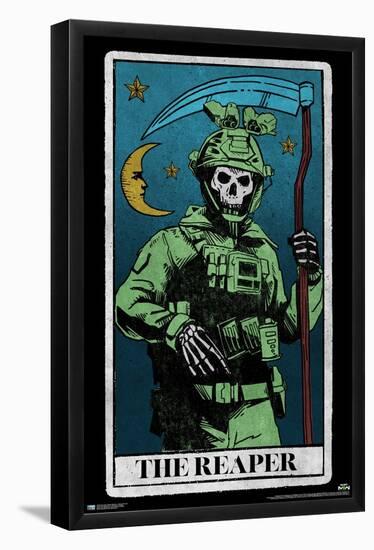 Call of Duty: Modern Warfare 2 - Ghost Tarot Card-Trends International-Framed Poster