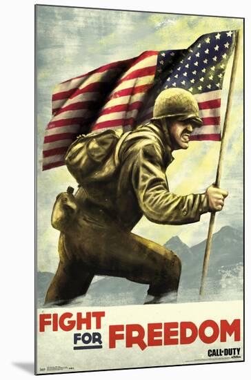 Call of Duty: WWII - Fight-Trends International-Mounted Poster